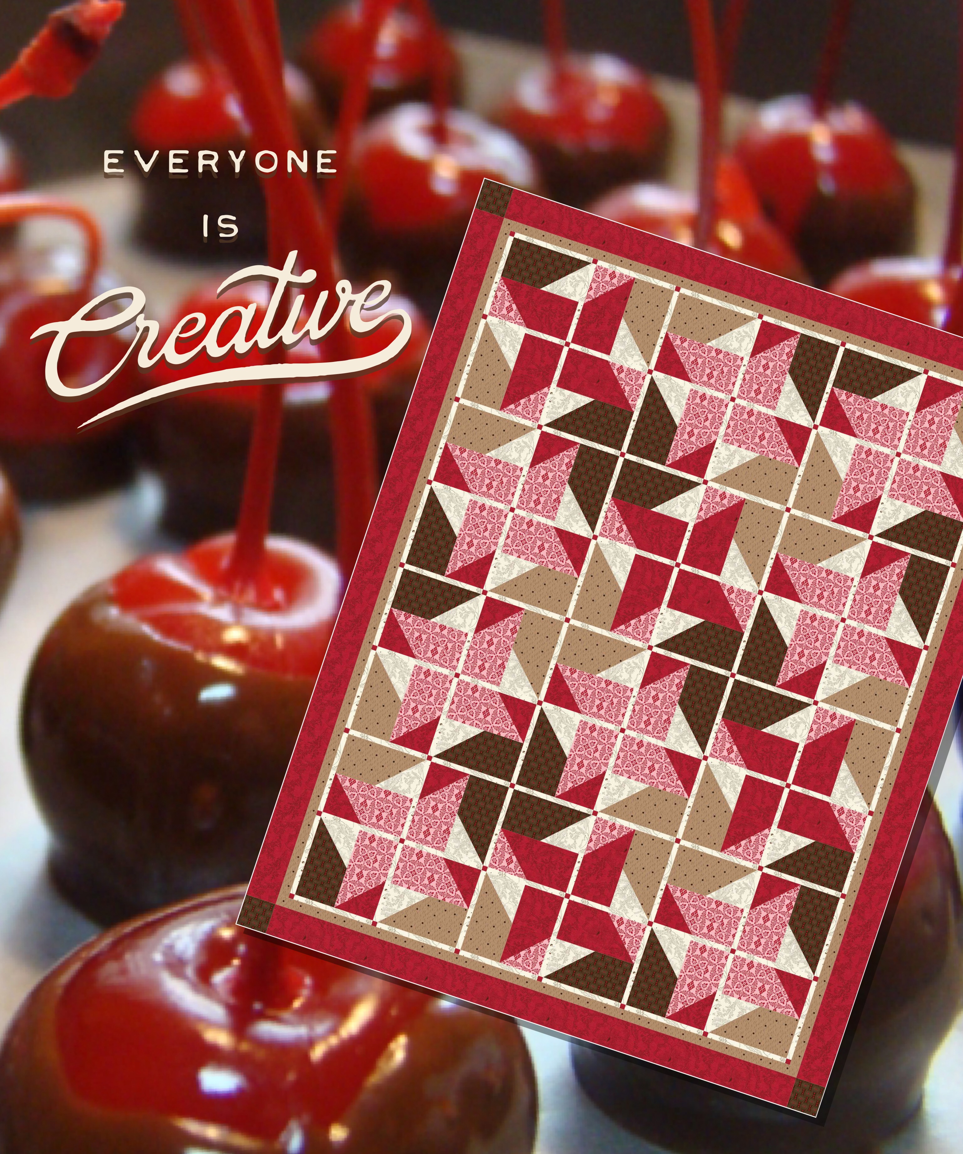 Box Of Chocolate Covered Cherries Quilt Pattern Easy For Beginners Lap Quilt Digital Download