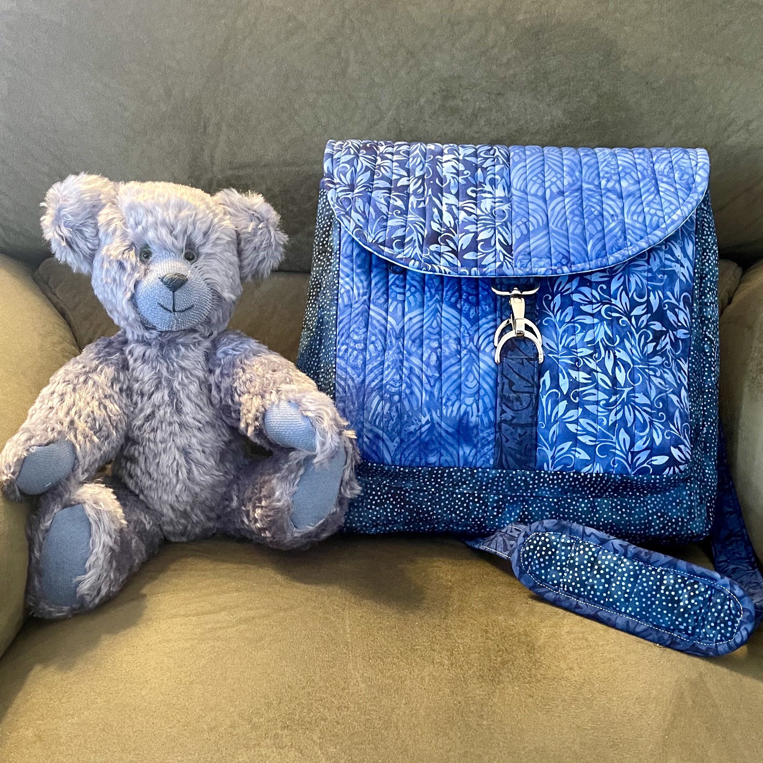 Blue Bear with Switchback bag